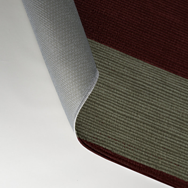 Tapis intérieur / extérieur noir HorizontalStripes, Rectangle 9 pi x 12 pi
