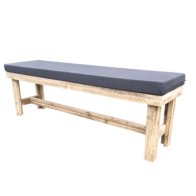Menoher Manufactured Wood Garden Bench, 50 cm H x 190 cm W x 38 cm D