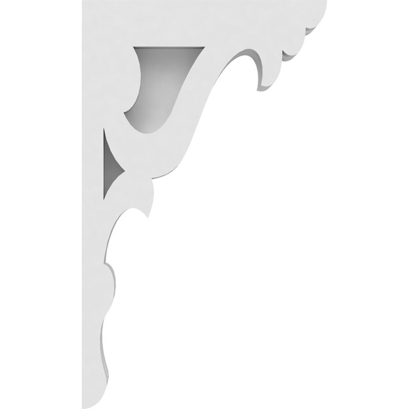 Cornelia Architectural Grade PVC Corbel, 10" H x 6" W x 1.875" D