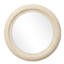 Miroir mural rond de 23,3 pouces avec finition travertin