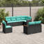 Ensemble de canapé de patio avec coussins 8 pièces Latitude Run®-1325622999-1325622997