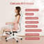 Chaise de bureau ergonomique rose Cablady-1242810631