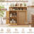 Fluted 13-Gallon Pull-Out Trash Cabinet-137946983