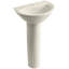 Parigi® Ceramic 20" Pedestal Bathroom Sink-604349590-639460960