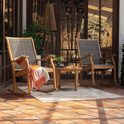 Cali 2 - Person Teak Outdoor Seating Group