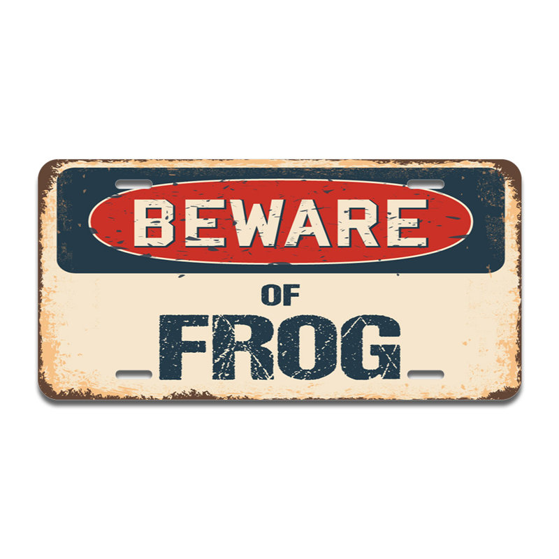 Cadre en aluminium Beware of Frog