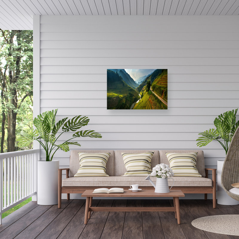 «Mu Cang Chai» sur toile par Sarawut Intarob, H 22 po x l 32 po