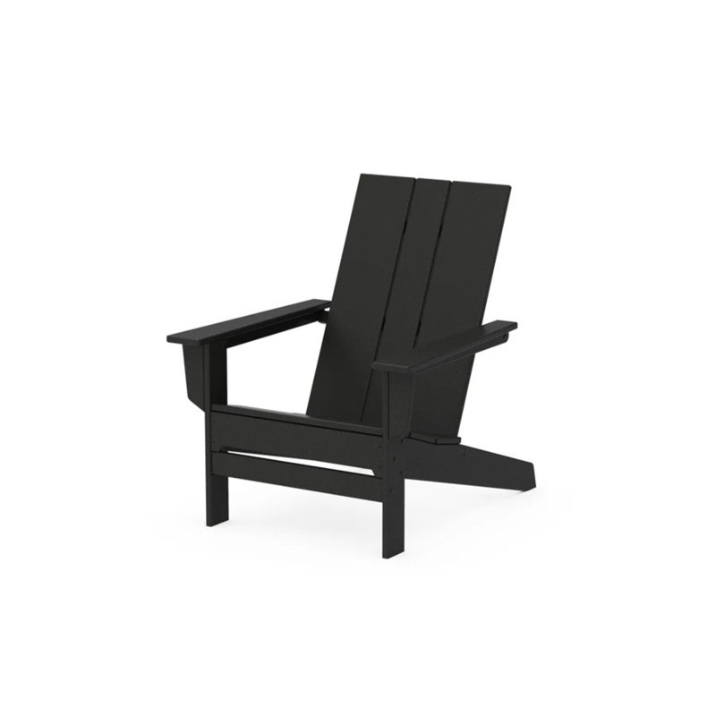 POLYWOOD x AllModern Oversized Adirondack Chair, Black