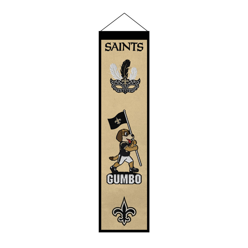 Décoration murale NFL New Orleans Saints Icon, 8 x 32 po, NFL New Orleans Saints