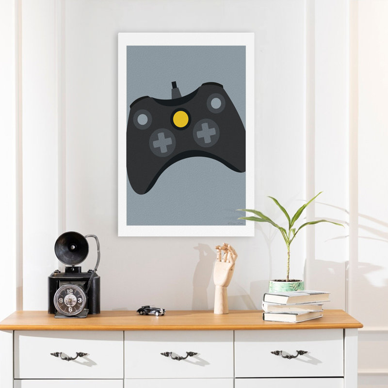 Controller IV - Contemporary Xbox Controller Gaming Device Modern Console Controller Art, 24" H x 16" W