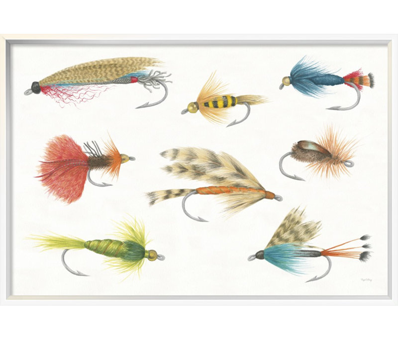 " Gone Fishin I " by Elyse DeNeige, 12" H x 18" W, No Mat, Wrapped Canvas