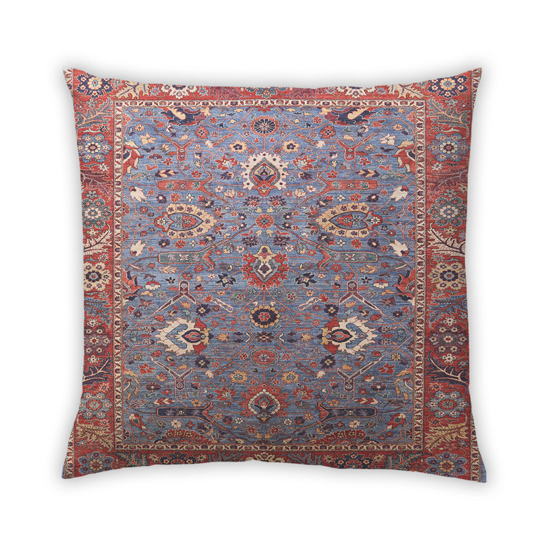 Damask Outdoor Throw Pillow