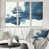 Toile avec cadre blanc