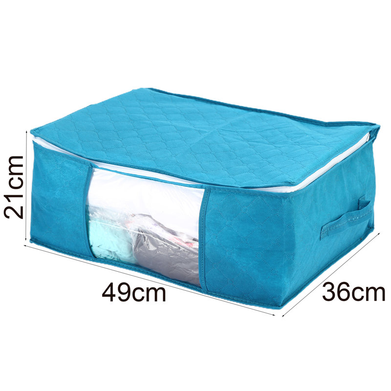Pochette de rangement Mengesha, H 9,3 po x l 7,7 po x P 1,2 po, Bleu