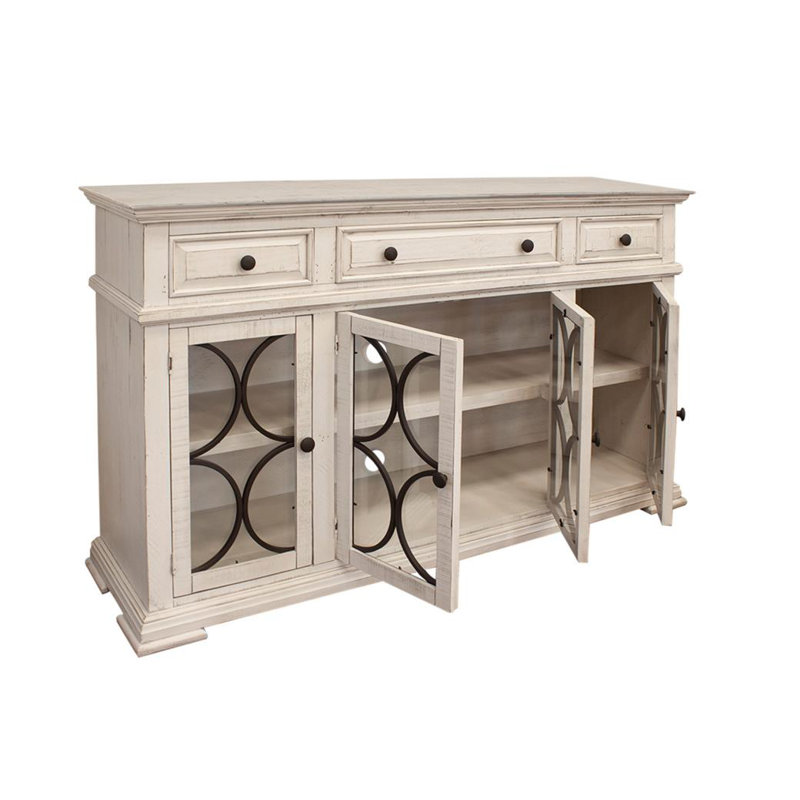 Jeterson 73.5'' Console Table, Ivory