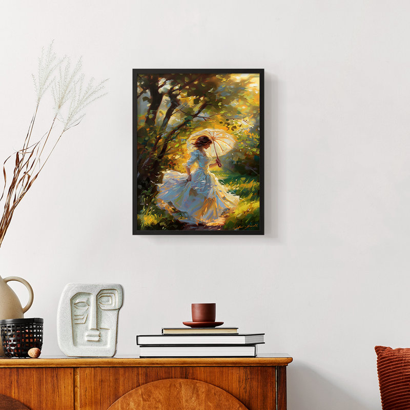 «WOMEN-CCL XXXVI», reproduction d'art encadrée - prêt à accrocher, Noir, H 14 po x l 11 po