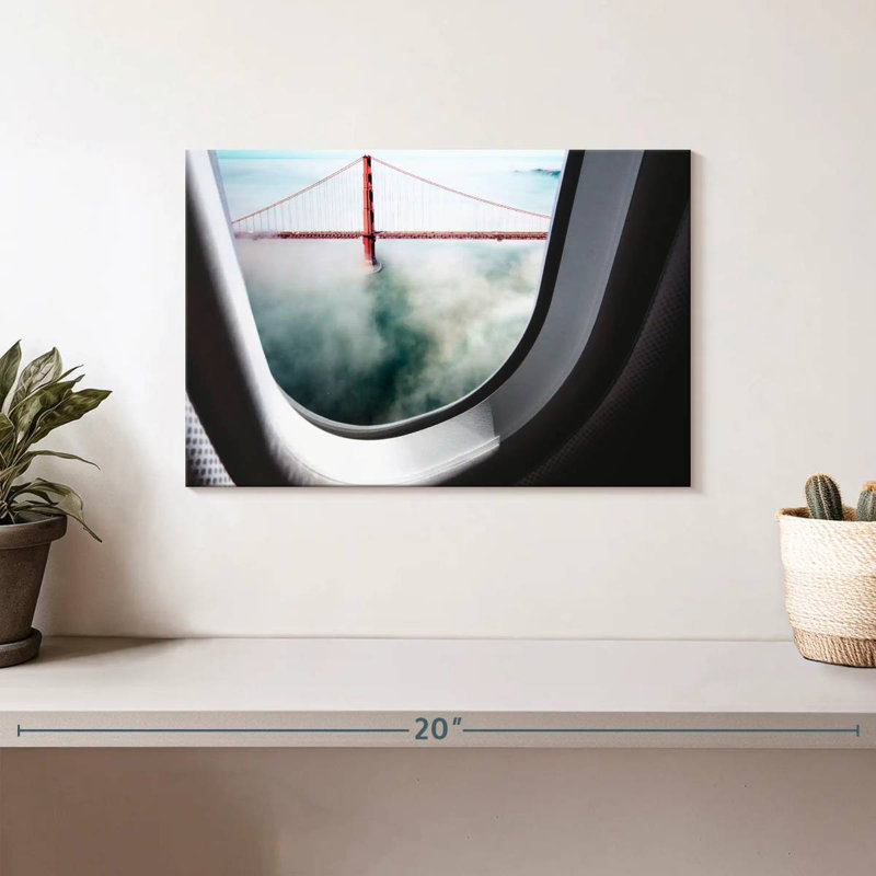 Nicci Plane Window Golden Gate, H 8 po x l 12 po