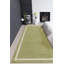 Anyi Bordered Hand Loomed Green Rug-1723257844
