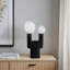 Sagebrook Home 20X12" Double Head Totem Lamp With Base Switch, White-206168712
