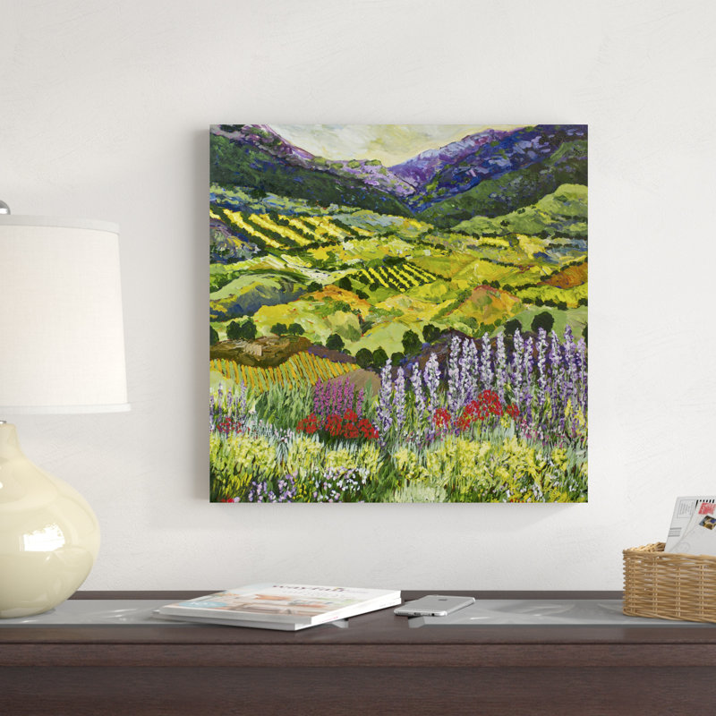 " Where Flowers Bloom " by Allan Friedlander Painting Print, 20" H x 20" W x 1.25" D