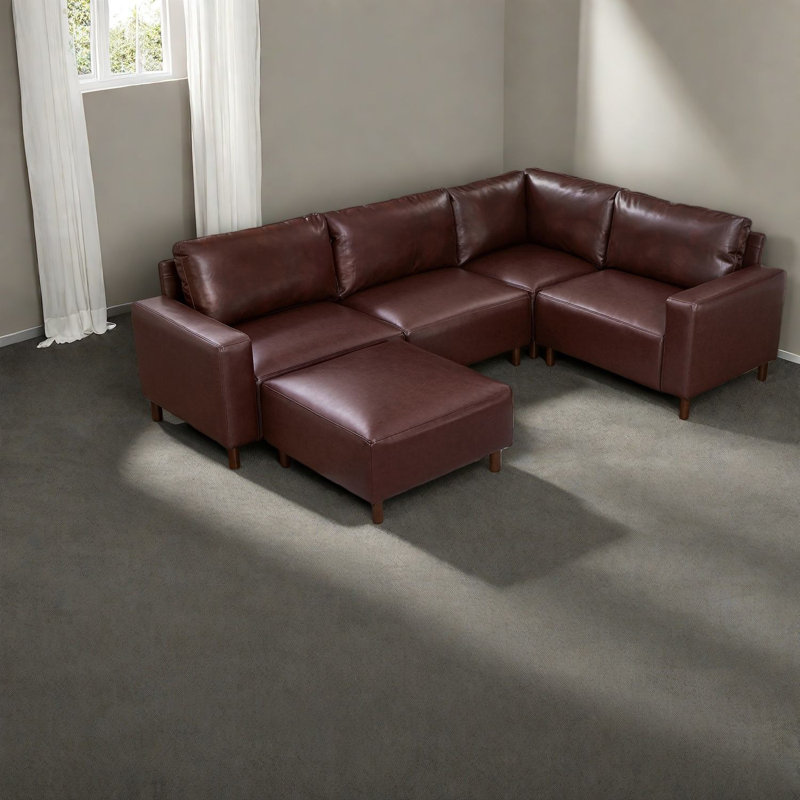 Canapé modulaire moderne en cuir PU respirant moderne pour la maison
