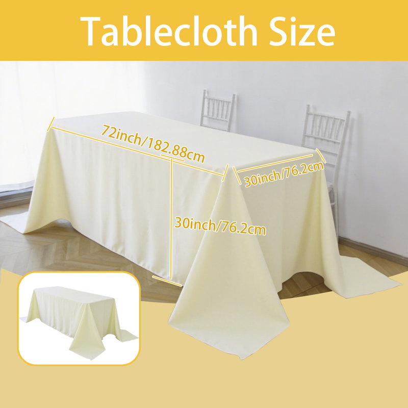 Nappes en polyester 90 x 132 po, nappes de table rectangulaires. Convient pour la cuisine, la salle à manger, le mariage, la décoration de bureau, l'exposition, la décoration des Fêtes. Excellents accessoires de cuisine, parfaits pour les tables recta