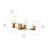 Keison Champagne Bronze 3-Light Vanity Light with Opal Glass Shades-1659306340