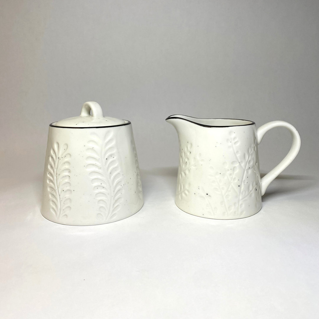 Hudson Valley Sugar And Creamer Set Red Vanilla
