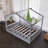 Wood Frame Full Size House Bed With Fence-236991231-236991203