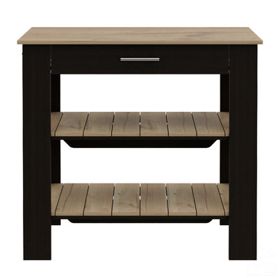 1-Drawer 2-Shelf Kitchen Island