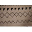 Tapis oriental marocain fait à la main ivoire 9 x 12