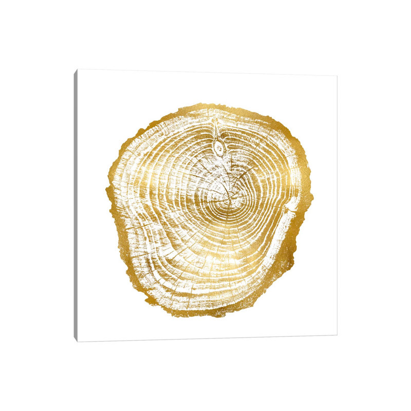 Timber Gold III by Danielle Carson - Wrapped Canvas Painting, 30.48 cm H x 30.48 cm W