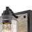 50” W  5-Light Farmhouse Faux Wood Grain Vanity Light with Seeded Glass for Bathroom & Mirror-887759152-887759154