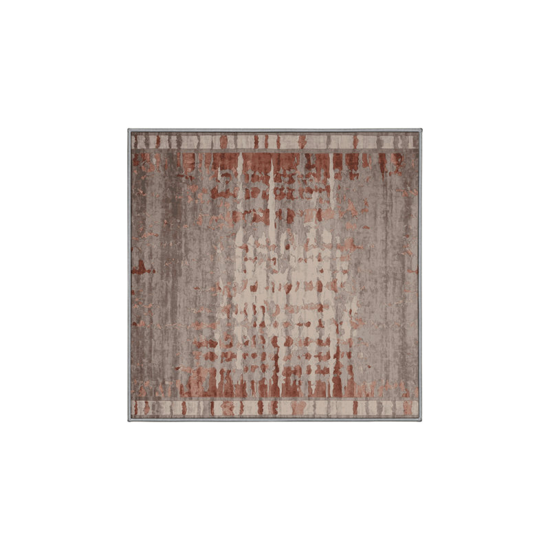 Machine Washable Gray Area Rug, Rectangle 8' x 10'
