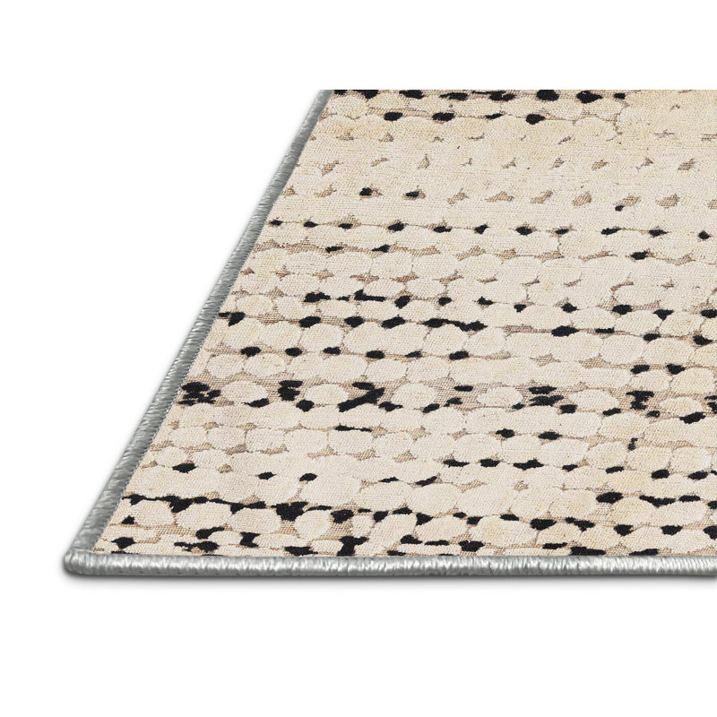 Tapis abstrait 100% lavable à la machine 4385, Rectangle de 2 pi x 3 pi