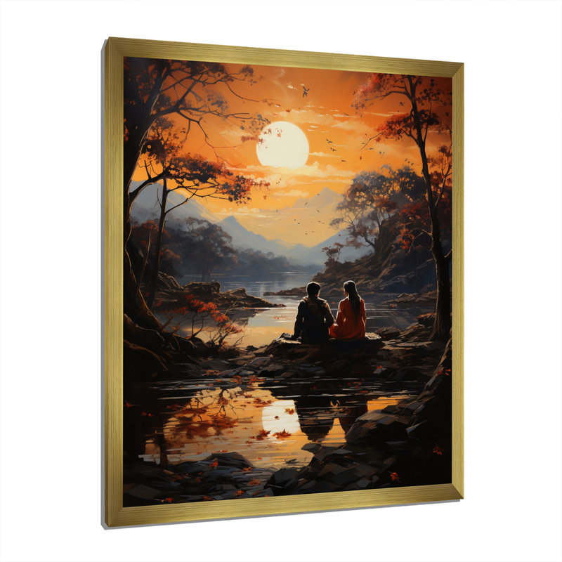 «Jacorey Hinduisim Hindu Divinity This I», reproduction d'art sur toile, H 20 po x l 12 po x P 1 po, Encadrement doré