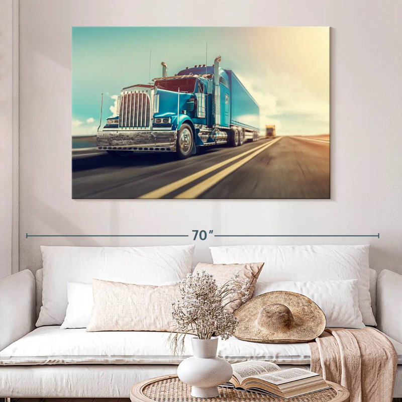 Mehar Truck, 34" H x 51" W