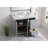 Moore 42'' Single Bathroom Vanity with Engineered Marble Top-1341588245