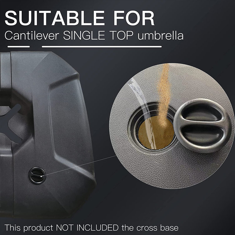 8.98kg Plastic Free Standing Umbrella Base