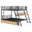 Bunk Bed With Built-In Desk, Light And 2 Drawers