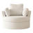 42.1" Wide Slipcovered Swivel Barrel Chair-1954448383