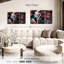 Edgy Female Portrait Multi Piece Canvas Print-1454871723