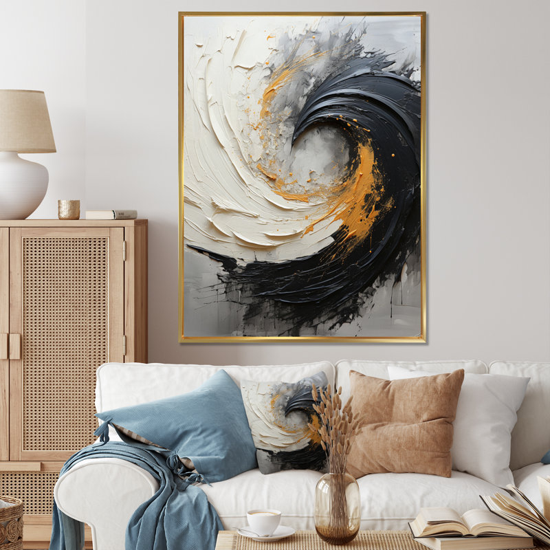 Niommi Infinite Motion IV, reproduction d'art sur toile, H 32 po x l 24 po x P 1 po, Encadrement doré