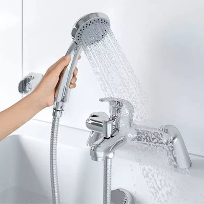 Ose 2 Handle Deck Mounted Bath Shower Mixer Bath Filler with Diverter