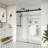 Opal Mirage MCOCOD 56-61" W x 72" H Double Sliding Frameless Smooth Sliding Shower Door with 3/8" Clear Glass-98947166