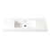 Ablitas 48 in. Rectangular Composite Granite Stone Bathroom Vanity Sink