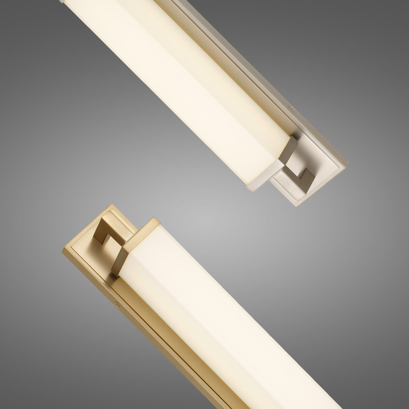 Empire 22 inch LED Bathroom Vanity Light, 4.5" H x 22" W x 4" D, Antique Brass