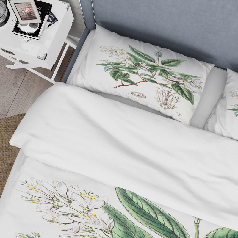 Ensemble de housse de couette traditionnel Vintage Botanicals X - microfibre de polyester