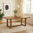 Meny Dining Table, 72 Inch Rectangular Top, Walnut Brown Oak Sled Base