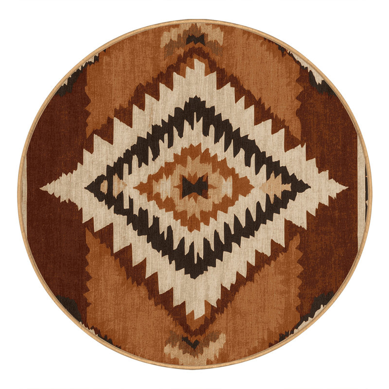 Pueblo Pathways Rug, Round 8'